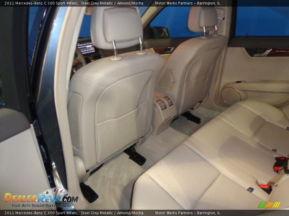 2011 Mercedes-Benz C 300 Sport 4Matic Steel Grey Metallic / Almond/Mocha Photo #24