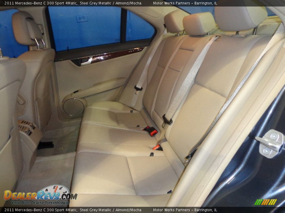 2011 Mercedes-Benz C 300 Sport 4Matic Steel Grey Metallic / Almond/Mocha Photo #25