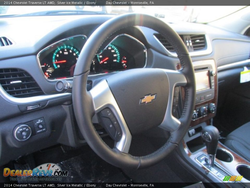 2014 Chevrolet Traverse LT AWD Silver Ice Metallic / Ebony Photo #12