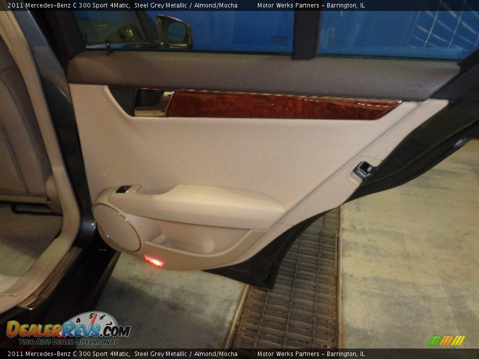 2011 Mercedes-Benz C 300 Sport 4Matic Steel Grey Metallic / Almond/Mocha Photo #27