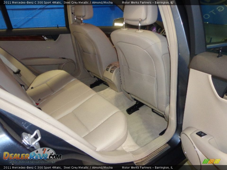 2011 Mercedes-Benz C 300 Sport 4Matic Steel Grey Metallic / Almond/Mocha Photo #28