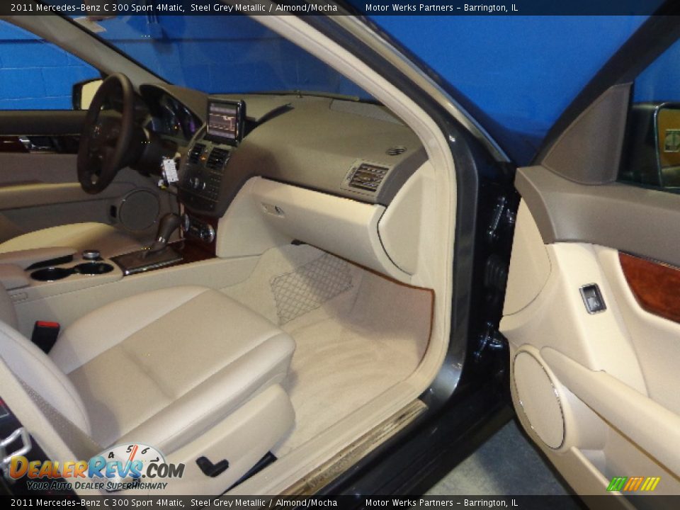 2011 Mercedes-Benz C 300 Sport 4Matic Steel Grey Metallic / Almond/Mocha Photo #31