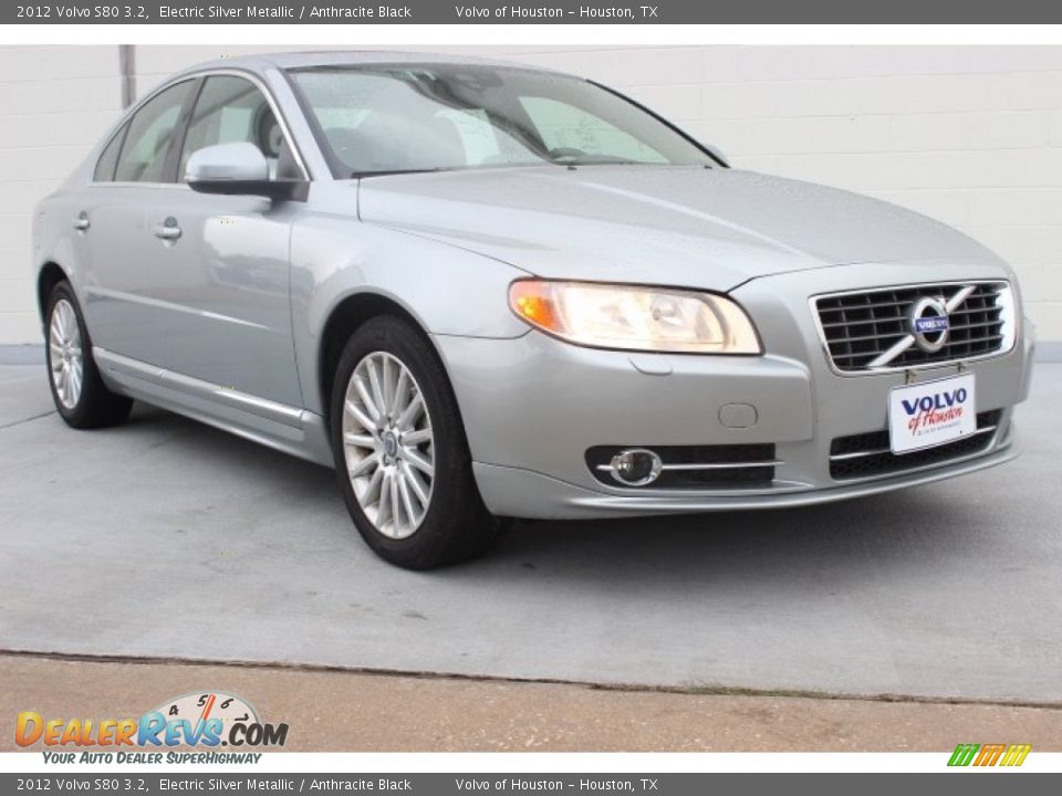 2012 Volvo S80 3.2 Electric Silver Metallic / Anthracite Black Photo #1