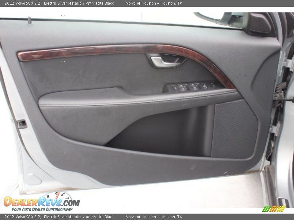 2012 Volvo S80 3.2 Electric Silver Metallic / Anthracite Black Photo #7