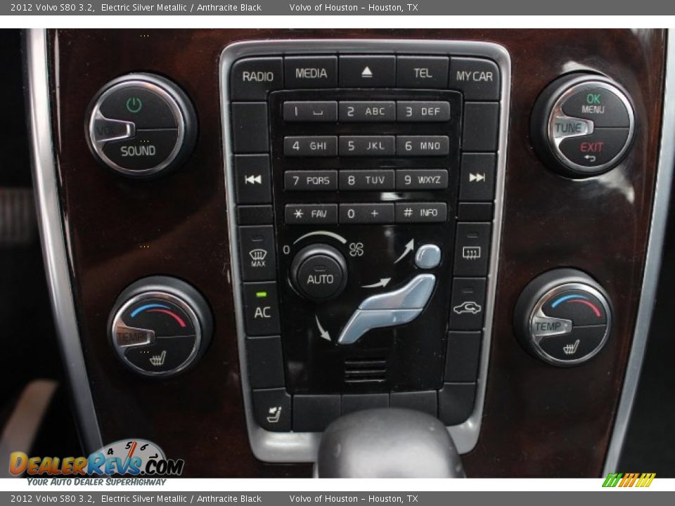 2012 Volvo S80 3.2 Electric Silver Metallic / Anthracite Black Photo #15