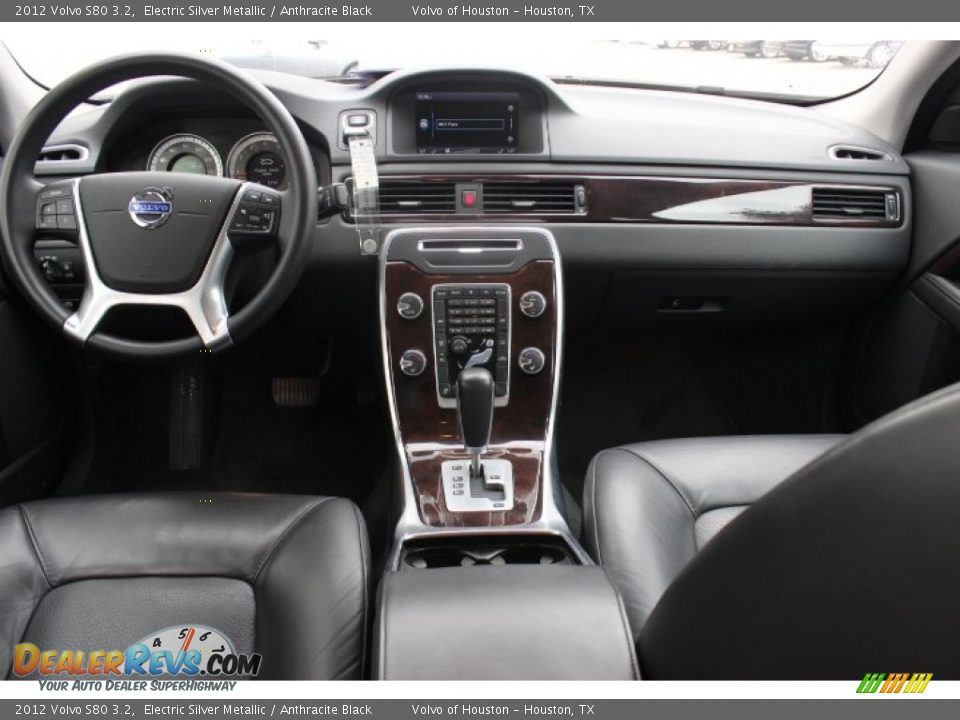 2012 Volvo S80 3.2 Electric Silver Metallic / Anthracite Black Photo #22