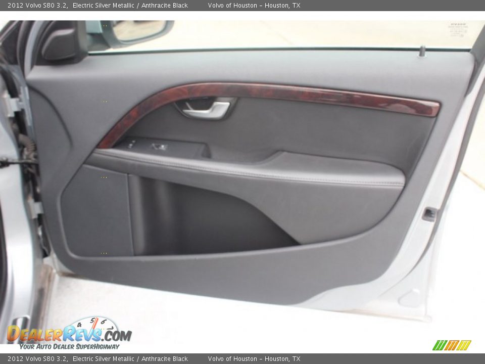 2012 Volvo S80 3.2 Electric Silver Metallic / Anthracite Black Photo #25