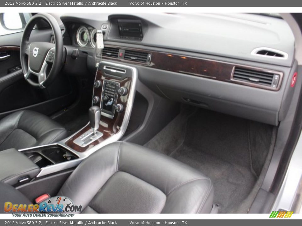2012 Volvo S80 3.2 Electric Silver Metallic / Anthracite Black Photo #26