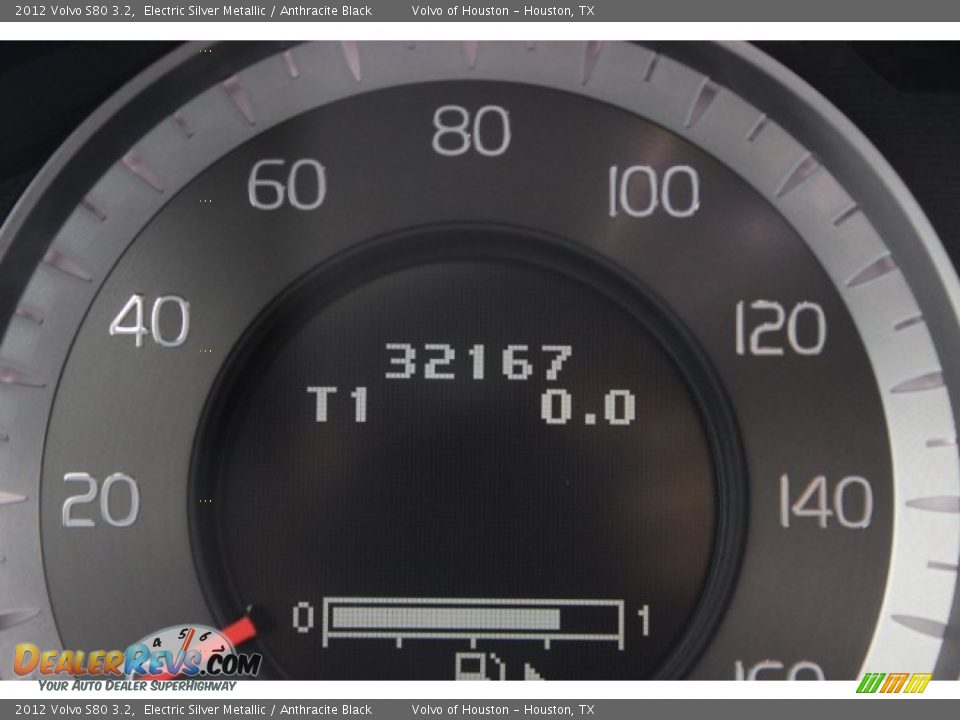 2012 Volvo S80 3.2 Electric Silver Metallic / Anthracite Black Photo #30