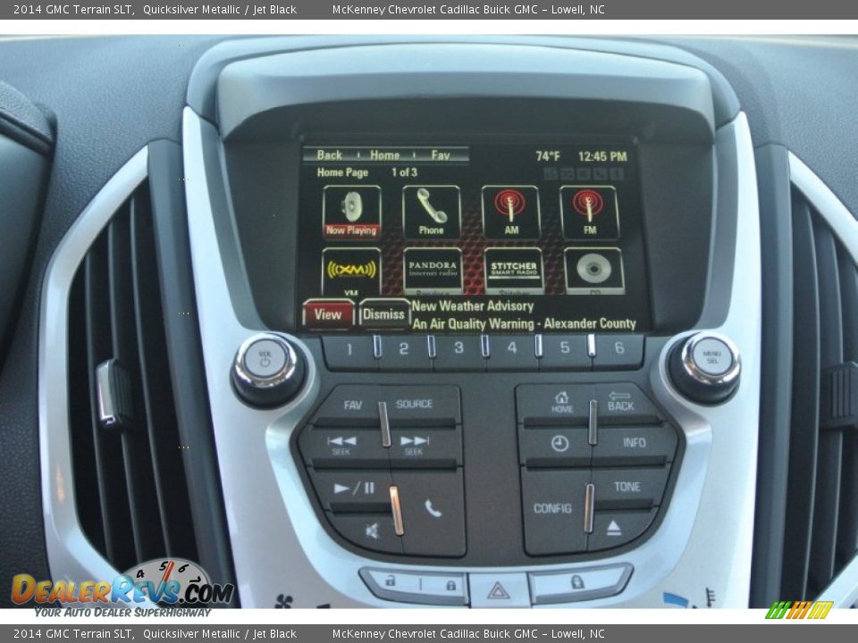 2014 GMC Terrain SLT Quicksilver Metallic / Jet Black Photo #12