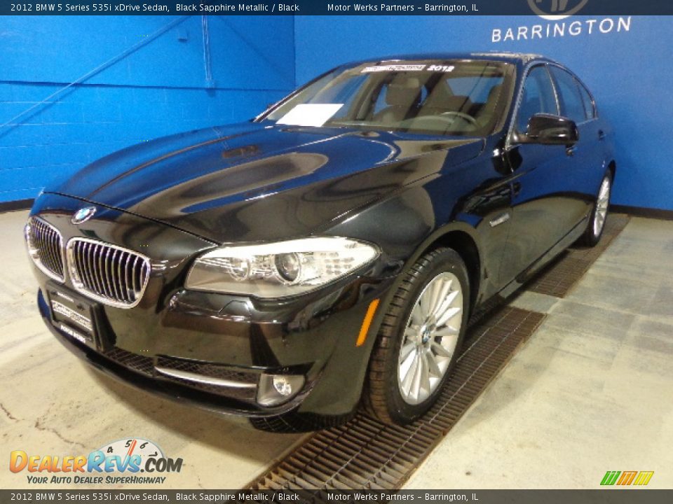 2012 BMW 5 Series 535i xDrive Sedan Black Sapphire Metallic / Black Photo #1