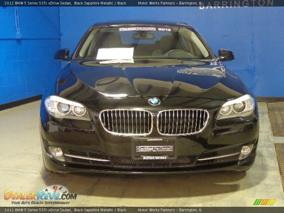 2012 BMW 5 Series 535i xDrive Sedan Black Sapphire Metallic / Black Photo #3