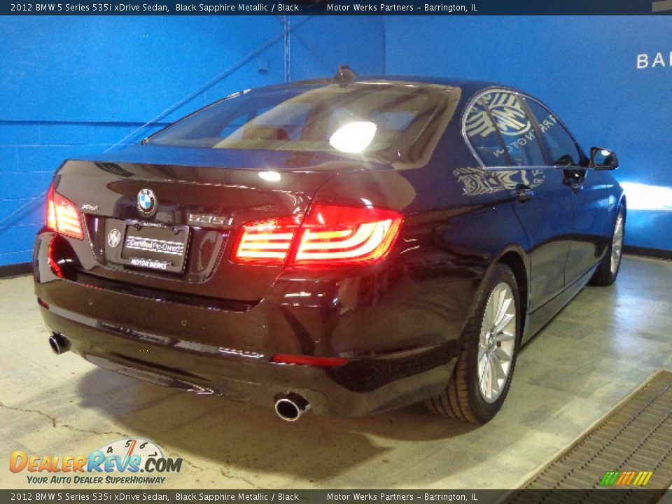 2012 BMW 5 Series 535i xDrive Sedan Black Sapphire Metallic / Black Photo #6