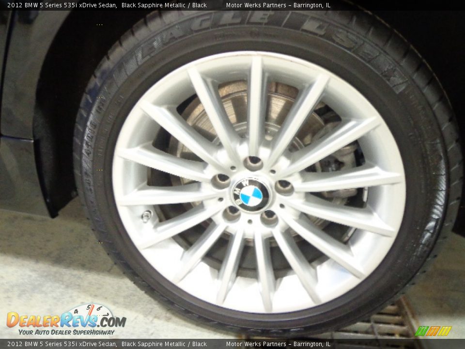 2012 BMW 5 Series 535i xDrive Sedan Black Sapphire Metallic / Black Photo #11