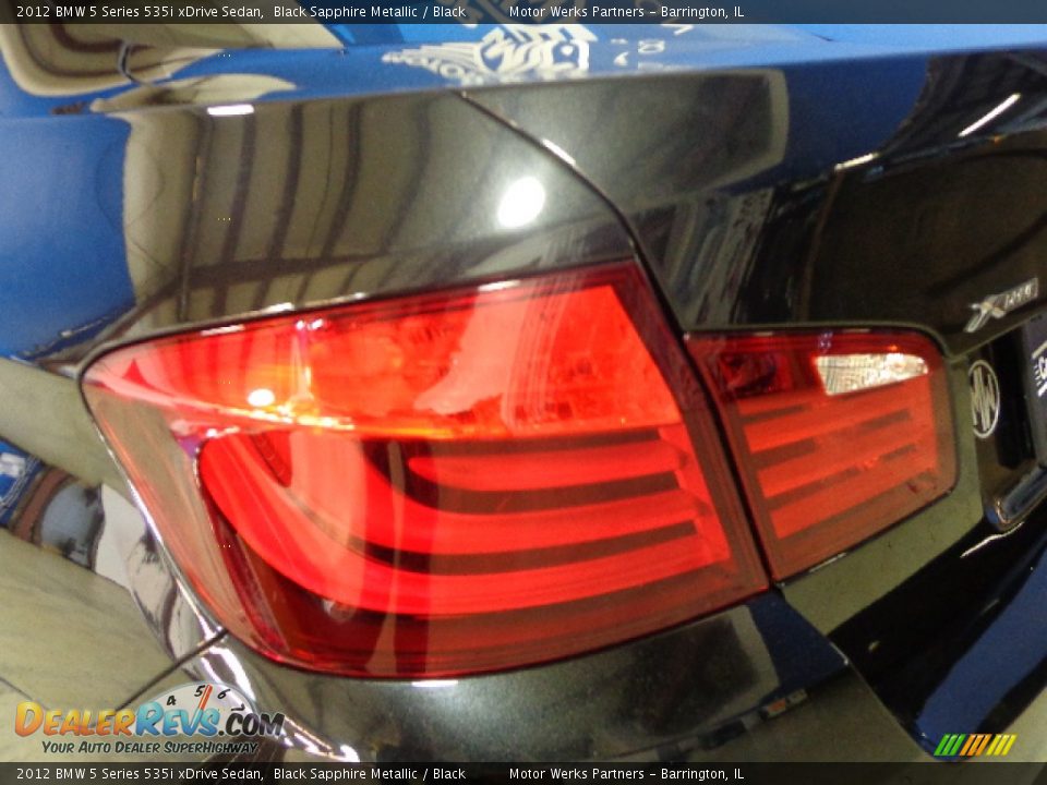 2012 BMW 5 Series 535i xDrive Sedan Black Sapphire Metallic / Black Photo #12