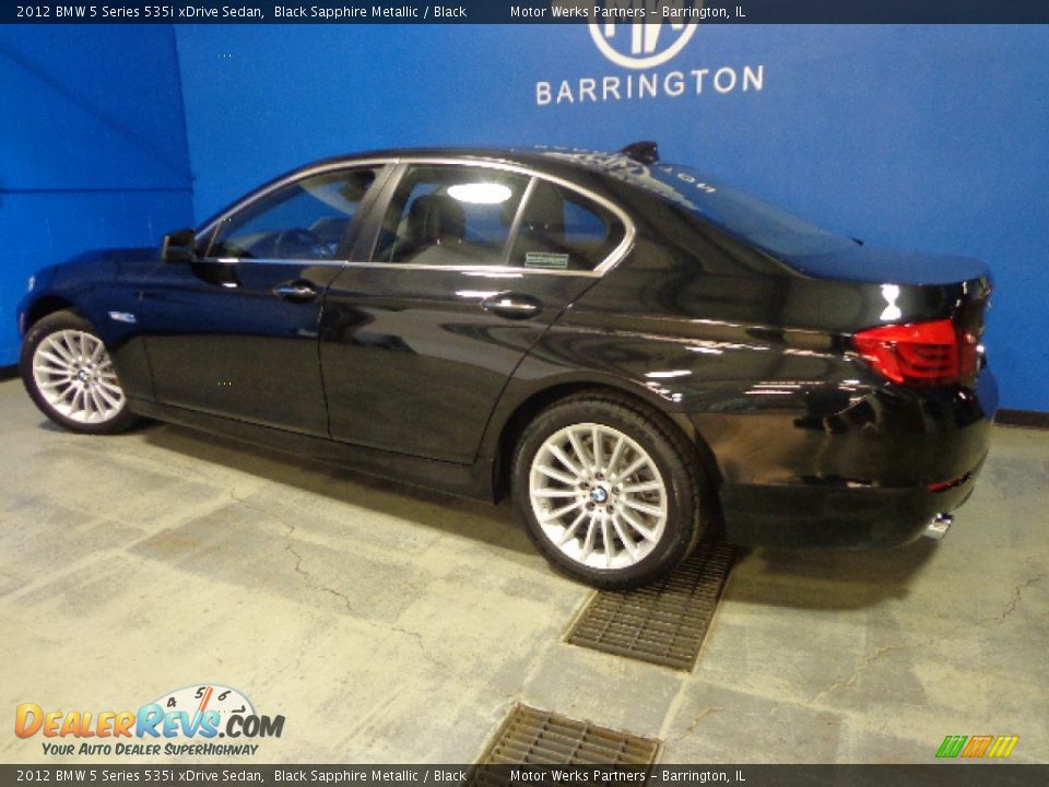 2012 BMW 5 Series 535i xDrive Sedan Black Sapphire Metallic / Black Photo #14
