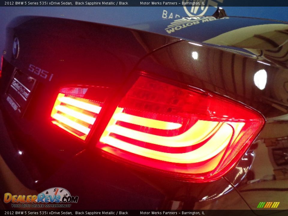 2012 BMW 5 Series 535i xDrive Sedan Black Sapphire Metallic / Black Photo #15