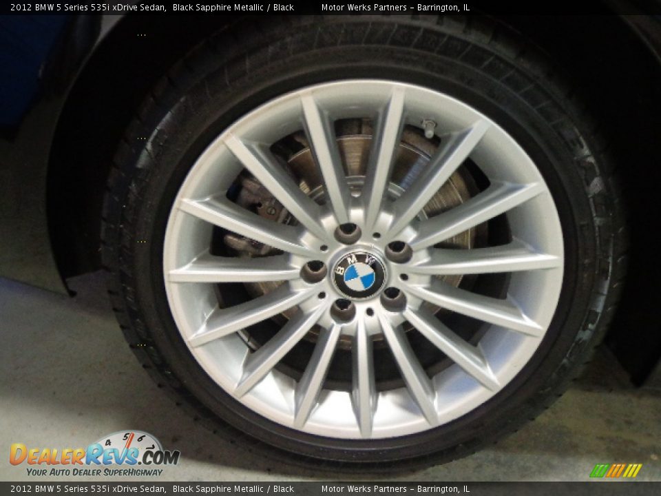 2012 BMW 5 Series 535i xDrive Sedan Black Sapphire Metallic / Black Photo #16