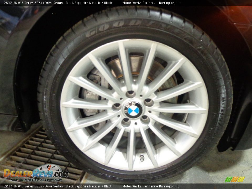 2012 BMW 5 Series 535i xDrive Sedan Black Sapphire Metallic / Black Photo #17