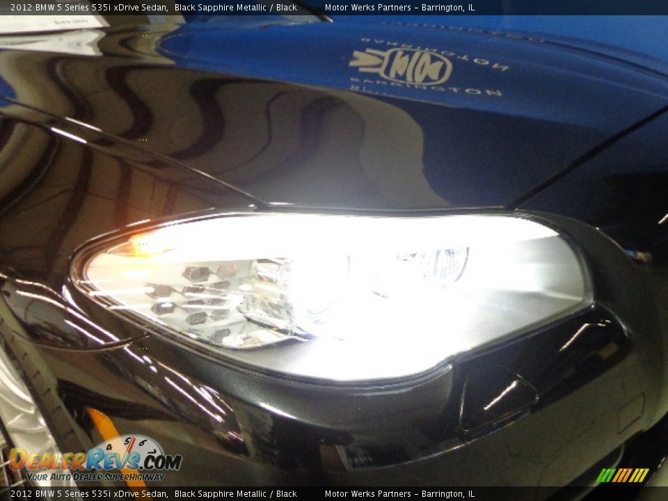 2012 BMW 5 Series 535i xDrive Sedan Black Sapphire Metallic / Black Photo #18