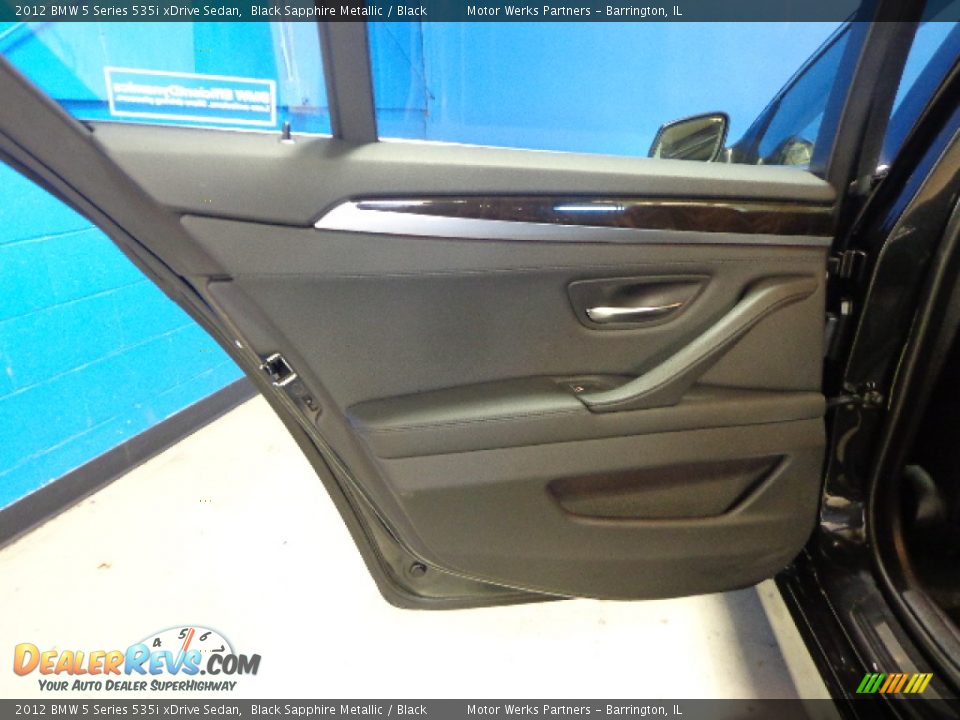 2012 BMW 5 Series 535i xDrive Sedan Black Sapphire Metallic / Black Photo #23