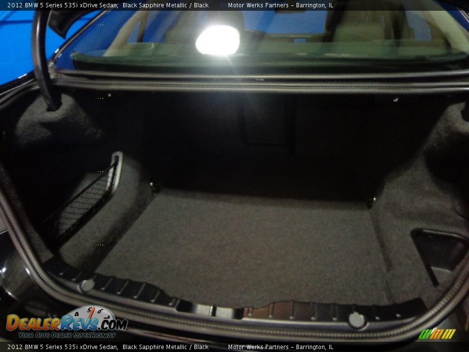 2012 BMW 5 Series 535i xDrive Sedan Black Sapphire Metallic / Black Photo #24