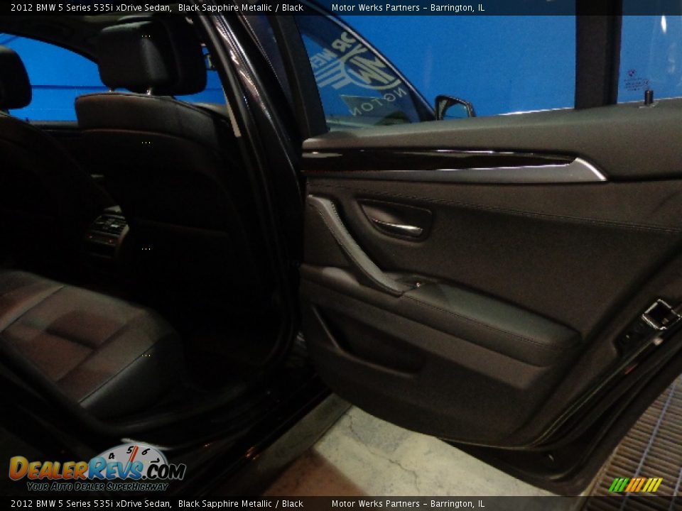 2012 BMW 5 Series 535i xDrive Sedan Black Sapphire Metallic / Black Photo #25