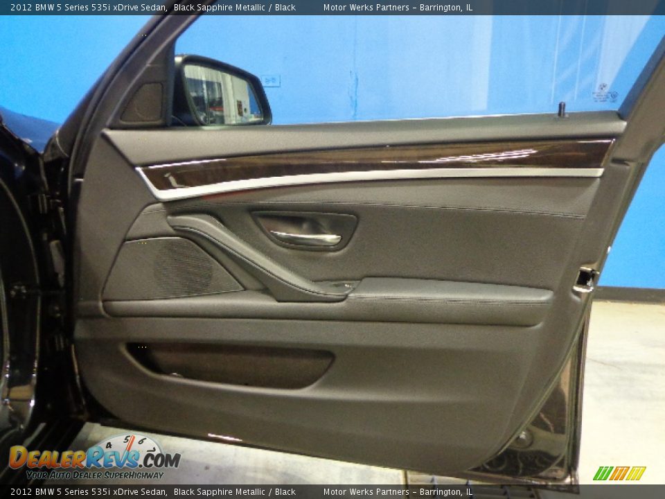 2012 BMW 5 Series 535i xDrive Sedan Black Sapphire Metallic / Black Photo #26
