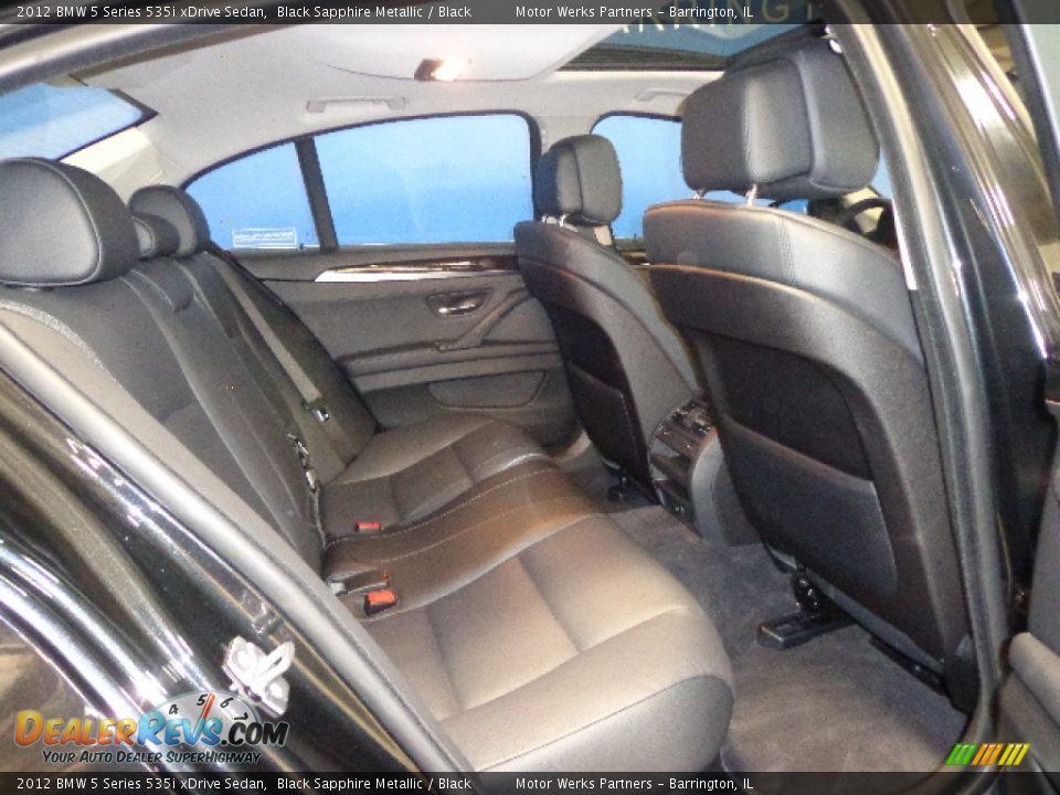 2012 BMW 5 Series 535i xDrive Sedan Black Sapphire Metallic / Black Photo #27