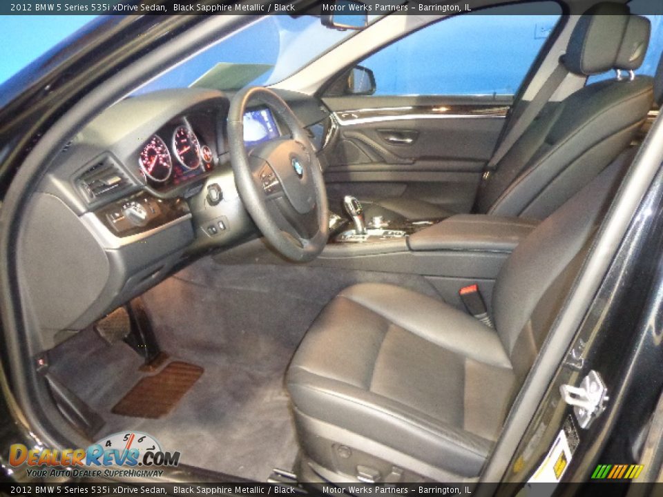 2012 BMW 5 Series 535i xDrive Sedan Black Sapphire Metallic / Black Photo #30