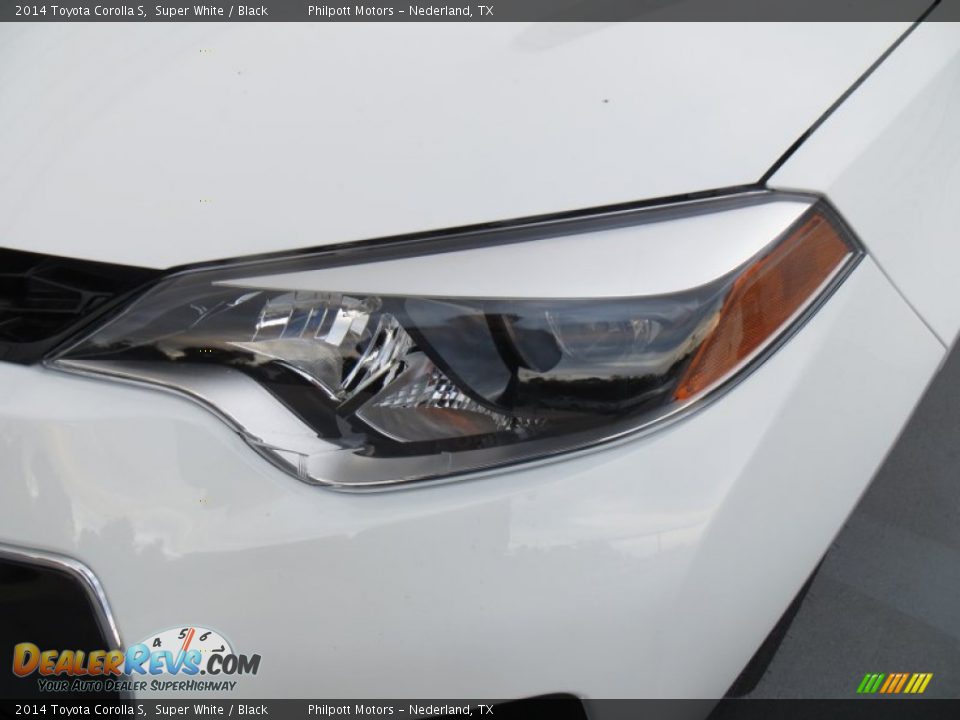 2014 Toyota Corolla S Super White / Black Photo #9