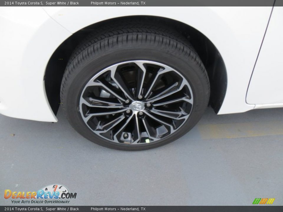 2014 Toyota Corolla S Super White / Black Photo #12