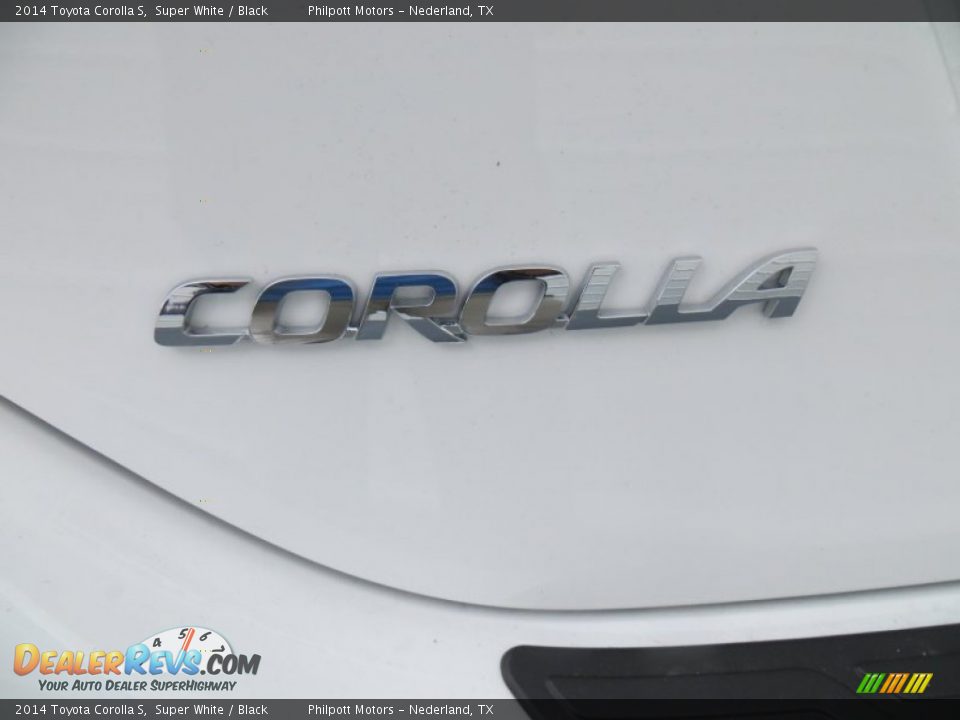 2014 Toyota Corolla S Super White / Black Photo #14