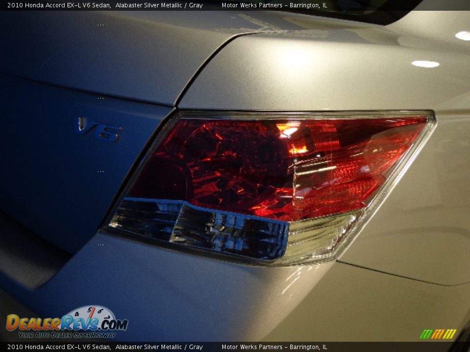 2010 Honda Accord EX-L V6 Sedan Alabaster Silver Metallic / Gray Photo #9