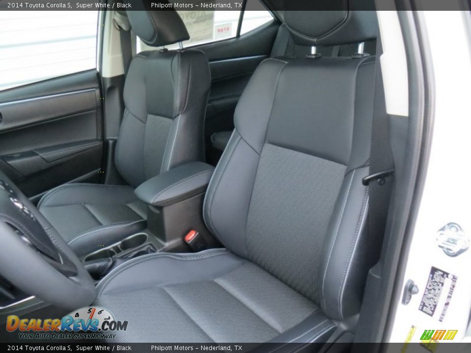 2014 Toyota Corolla S Super White / Black Photo #26