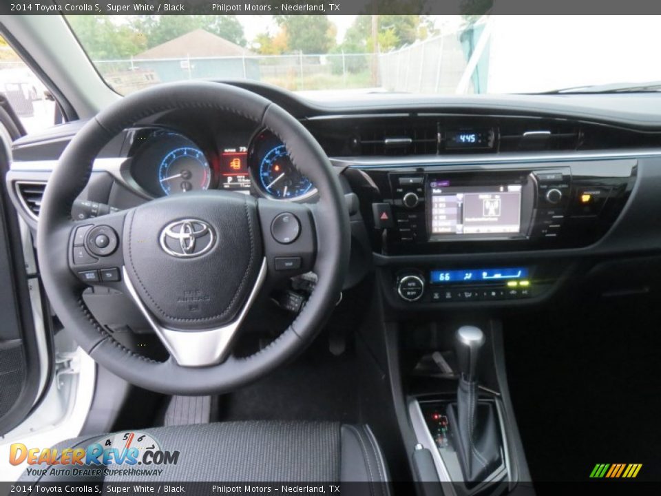 2014 Toyota Corolla S Super White / Black Photo #28