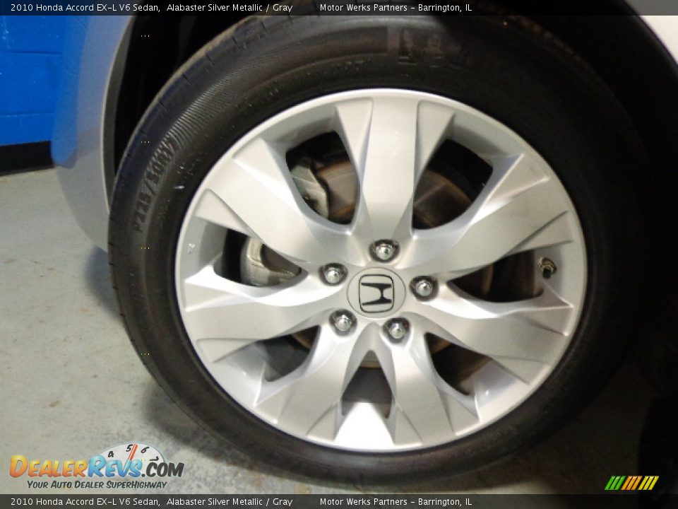 2010 Honda Accord EX-L V6 Sedan Alabaster Silver Metallic / Gray Photo #11