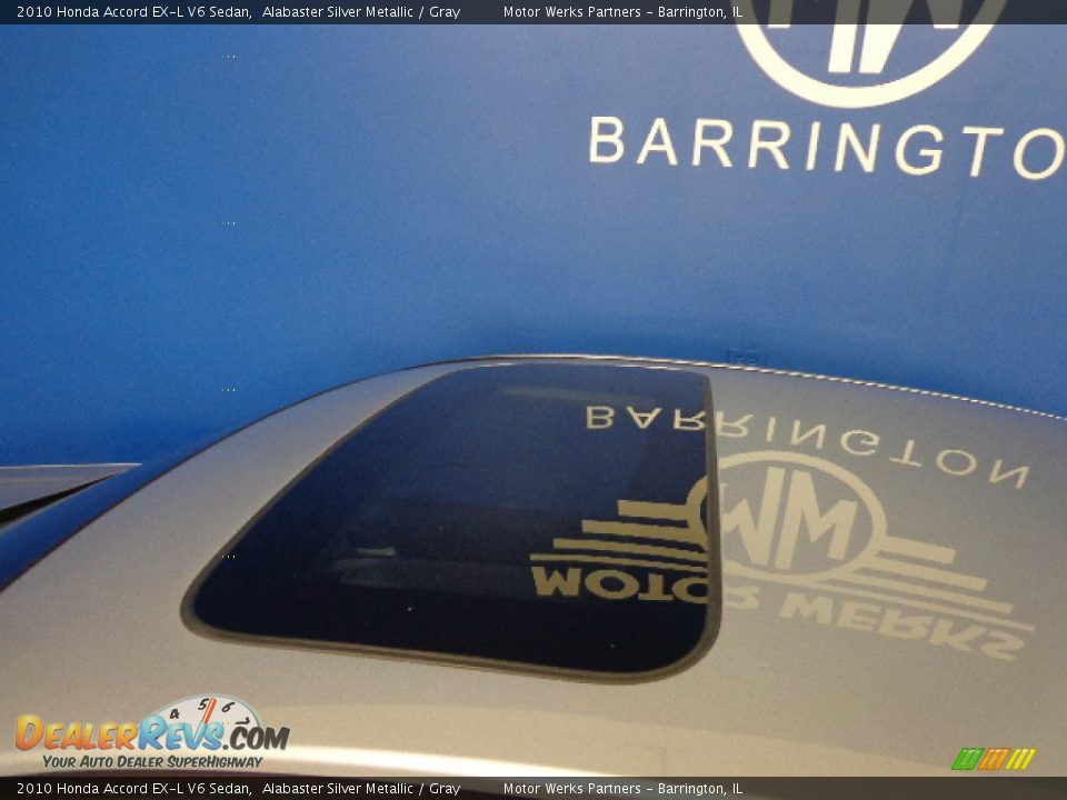 2010 Honda Accord EX-L V6 Sedan Alabaster Silver Metallic / Gray Photo #12