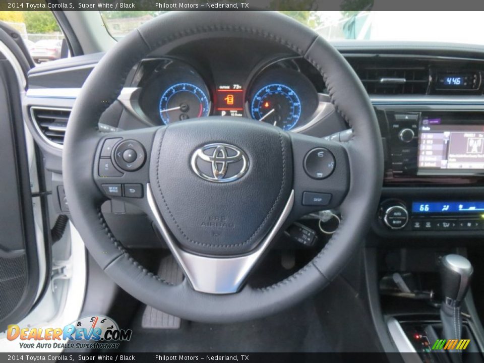 2014 Toyota Corolla S Super White / Black Photo #31