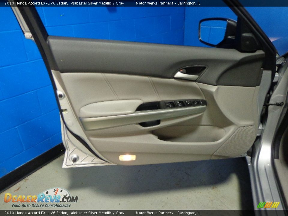 2010 Honda Accord EX-L V6 Sedan Alabaster Silver Metallic / Gray Photo #19