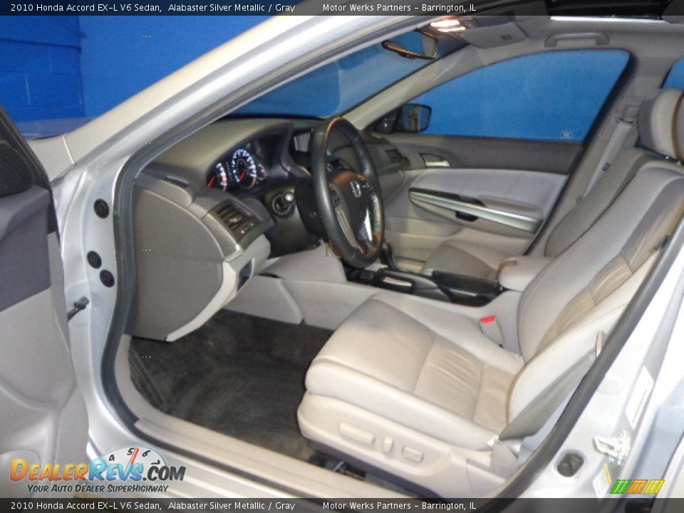 2010 Honda Accord EX-L V6 Sedan Alabaster Silver Metallic / Gray Photo #20