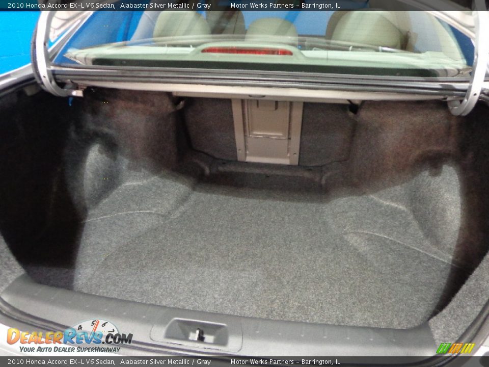 2010 Honda Accord EX-L V6 Sedan Alabaster Silver Metallic / Gray Photo #29