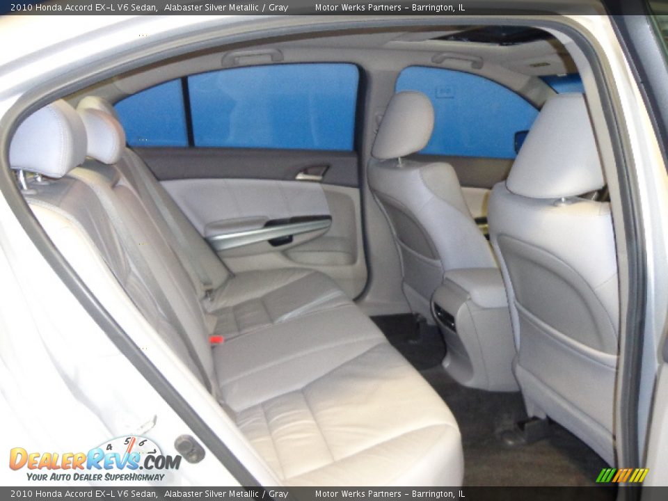 2010 Honda Accord EX-L V6 Sedan Alabaster Silver Metallic / Gray Photo #31