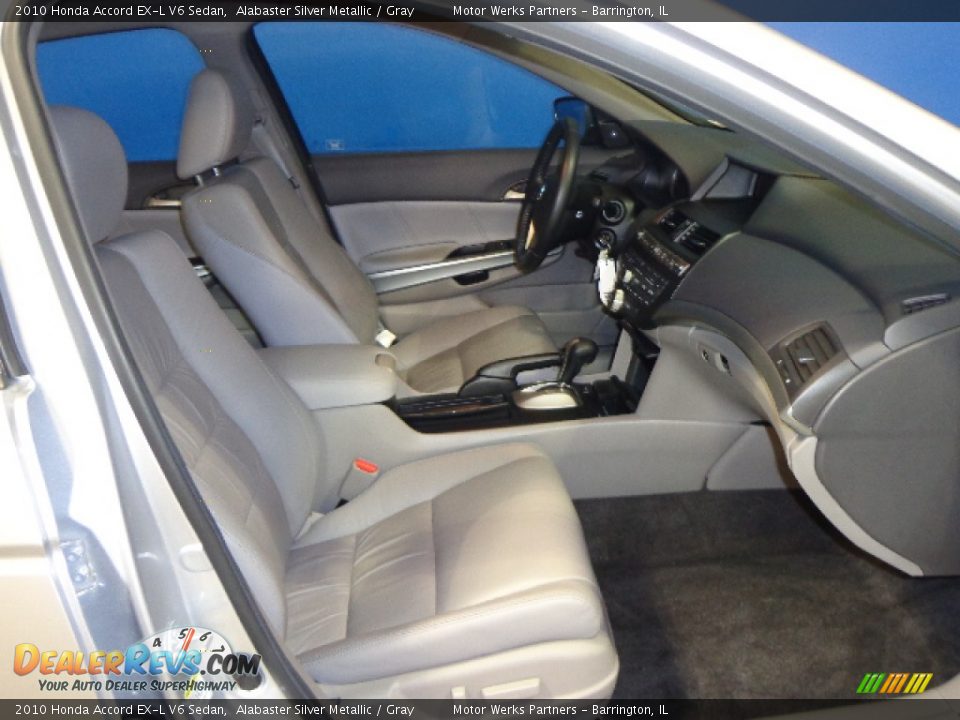 2010 Honda Accord EX-L V6 Sedan Alabaster Silver Metallic / Gray Photo #32