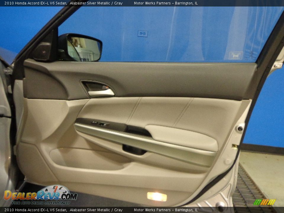 2010 Honda Accord EX-L V6 Sedan Alabaster Silver Metallic / Gray Photo #33