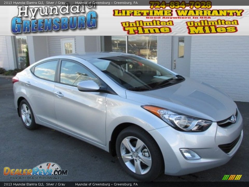 2013 Hyundai Elantra GLS Silver / Gray Photo #1