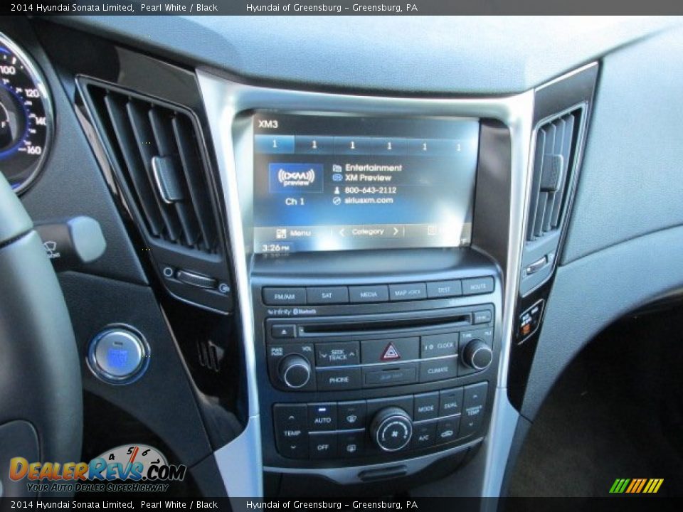 2014 Hyundai Sonata Limited Pearl White / Black Photo #13