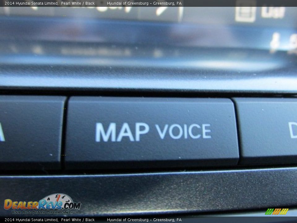 2014 Hyundai Sonata Limited Pearl White / Black Photo #14