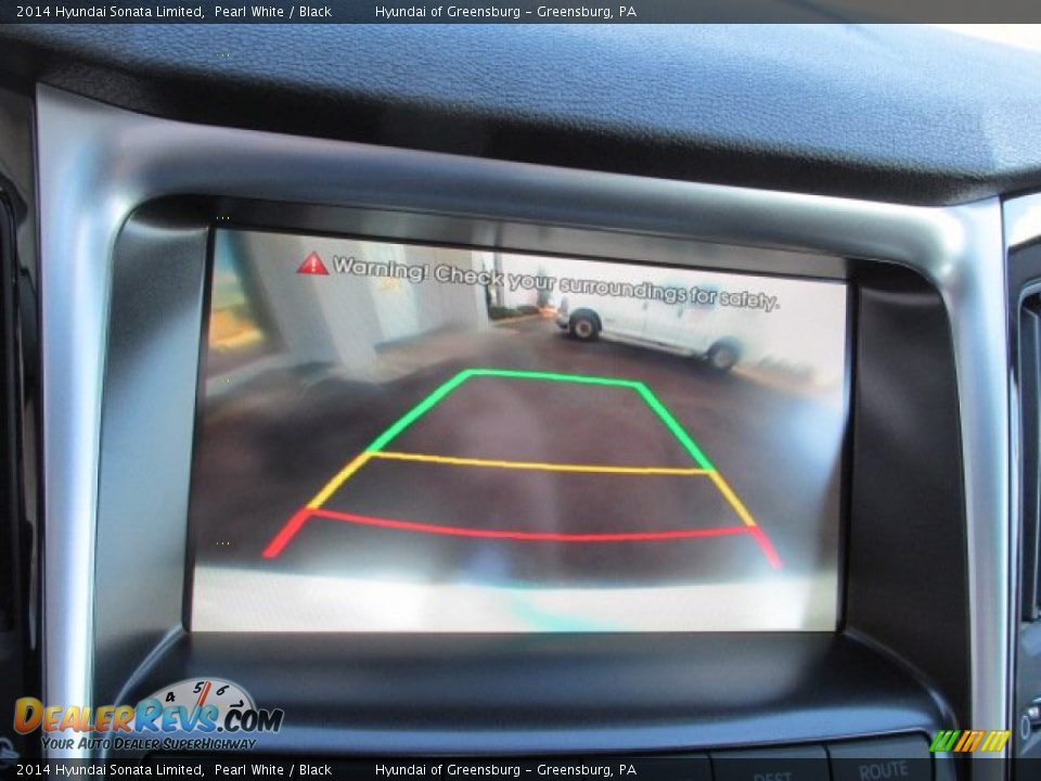 2014 Hyundai Sonata Limited Pearl White / Black Photo #15