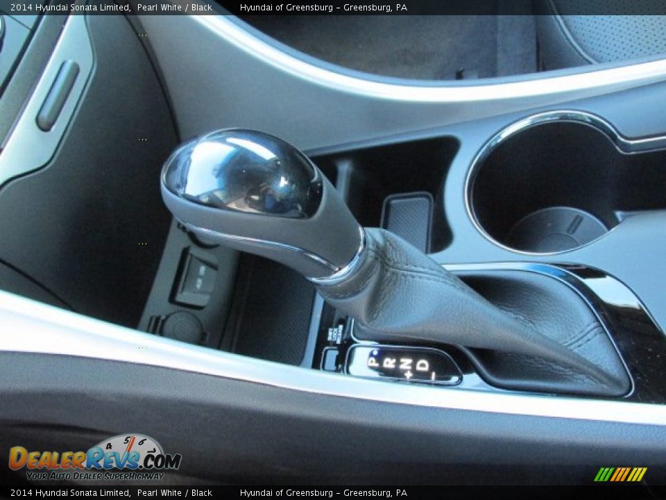 2014 Hyundai Sonata Limited Pearl White / Black Photo #16